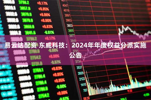 易云达配资 东威科技：2024年年度权益分派实施公告
